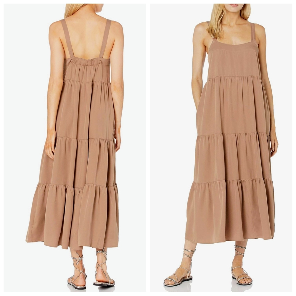 Elegant Brown Maxi Dress